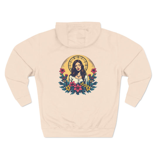 Three-Panel Fleece Hoodie