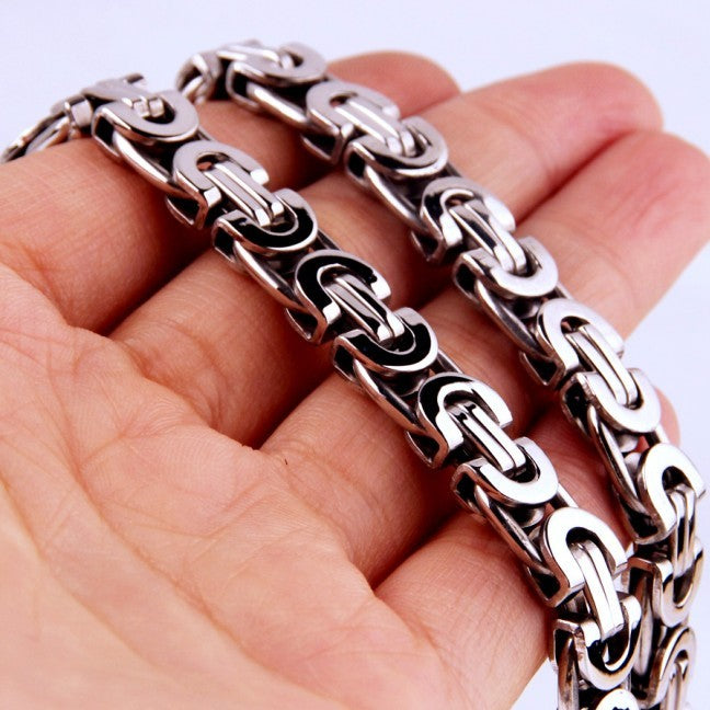 Stainless Steel Pendant Christian Curved Cross Necklace