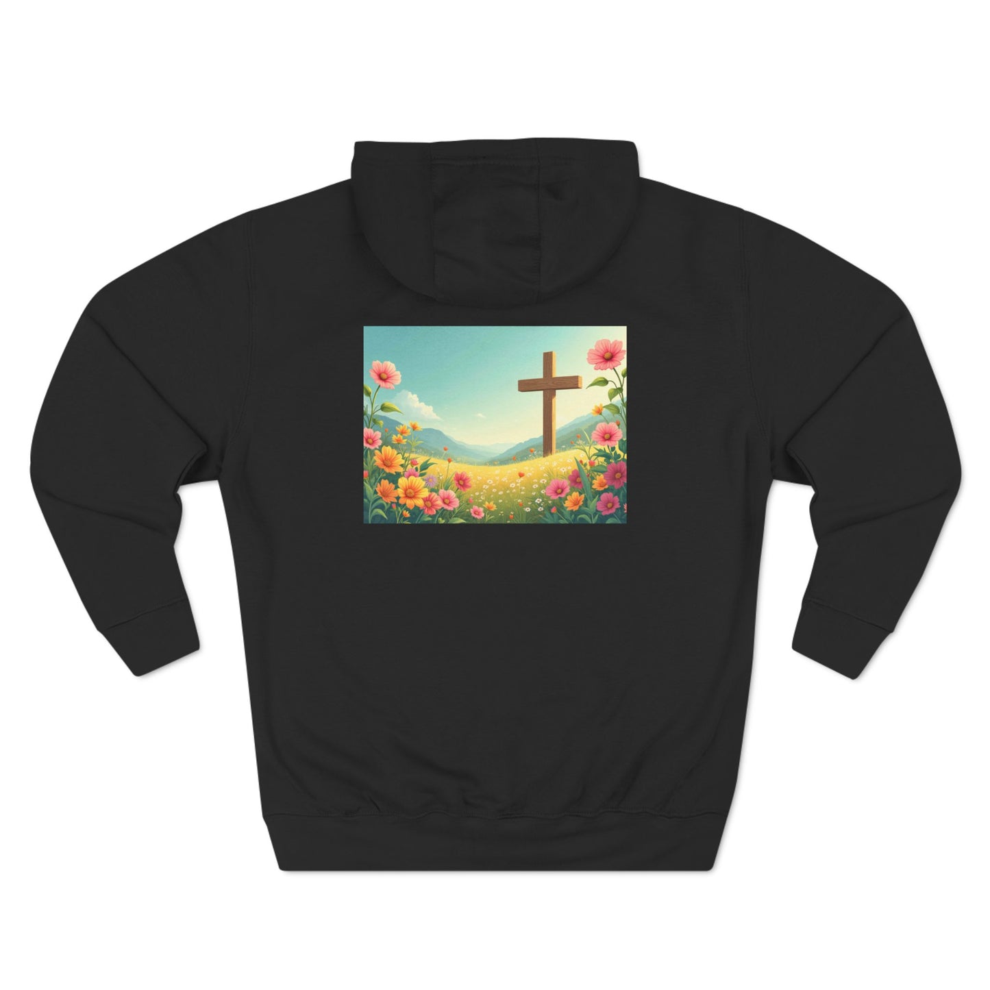 Three-Panel Fleece Hoodie