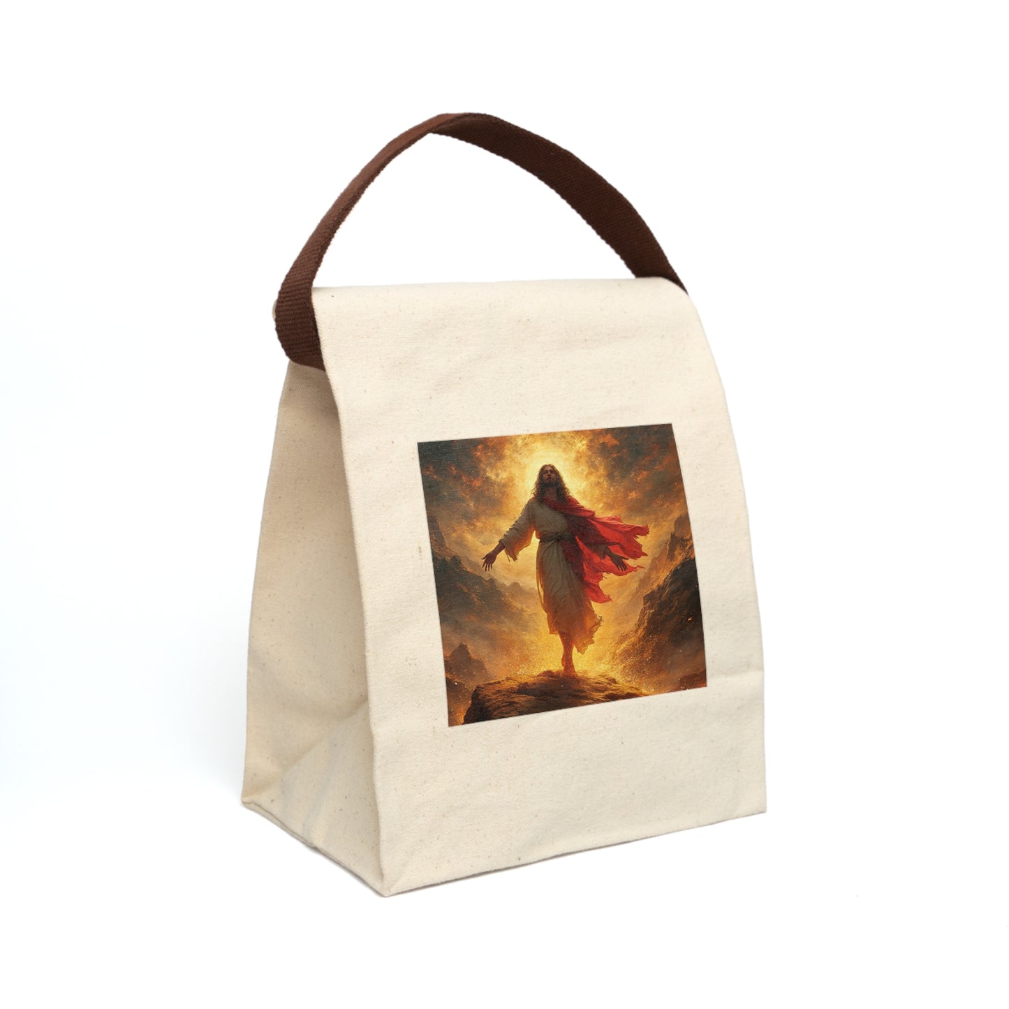 Canvas Lunch Bag With Strap