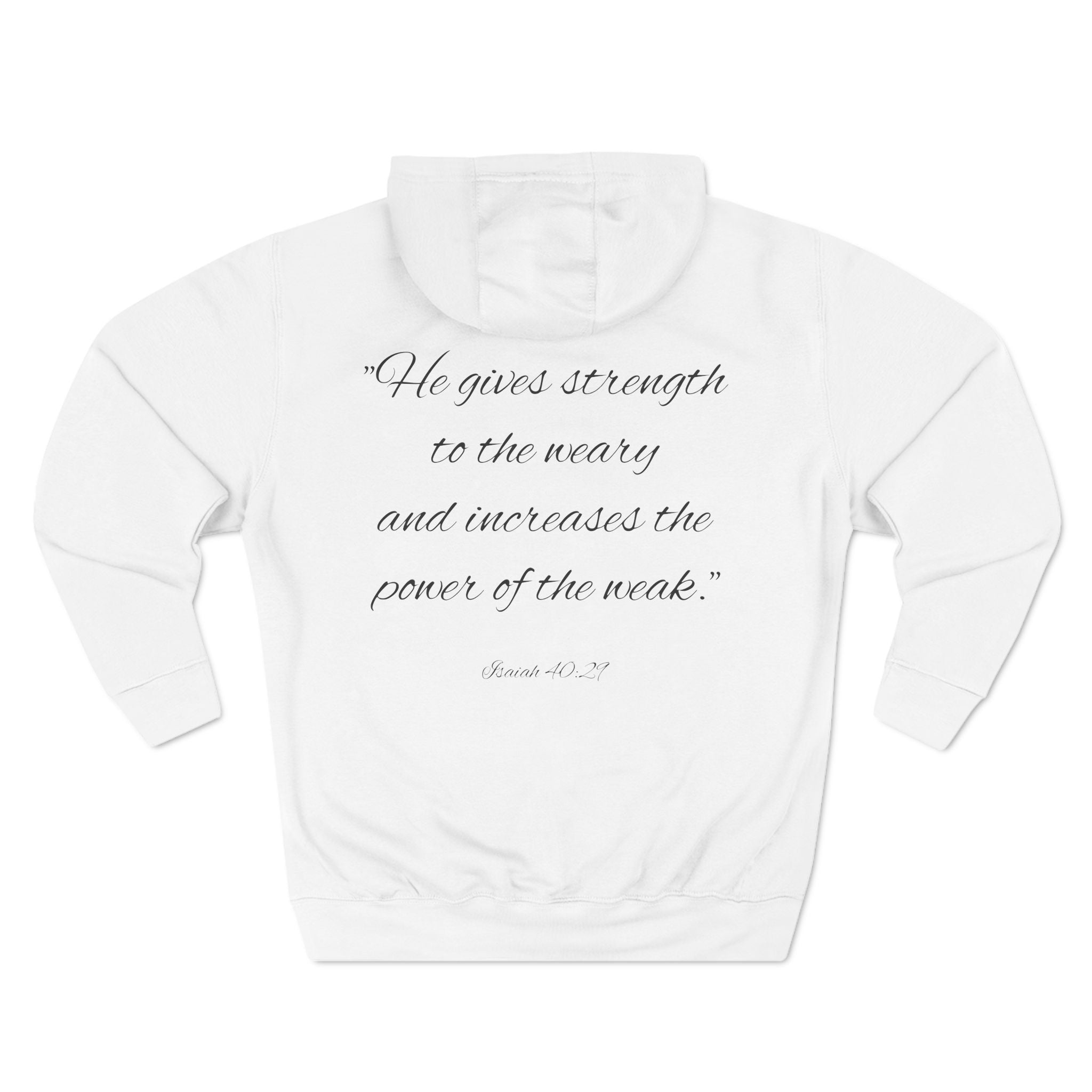 Three-Panel Fleece Hoodie