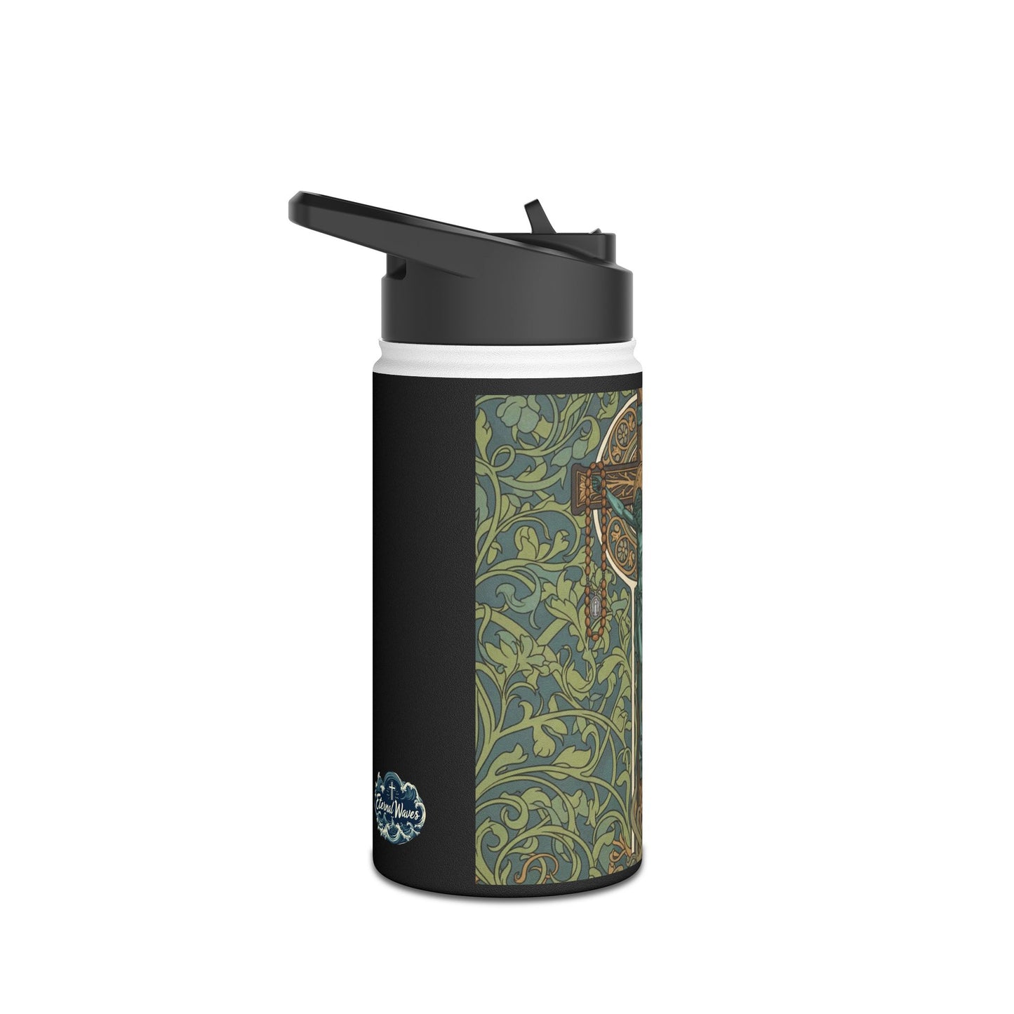 Eternal Waves Crucifix Water Bottle