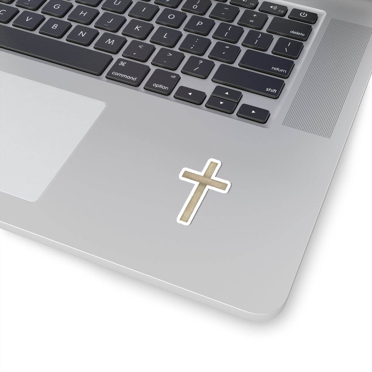 Wood Cross Sticker