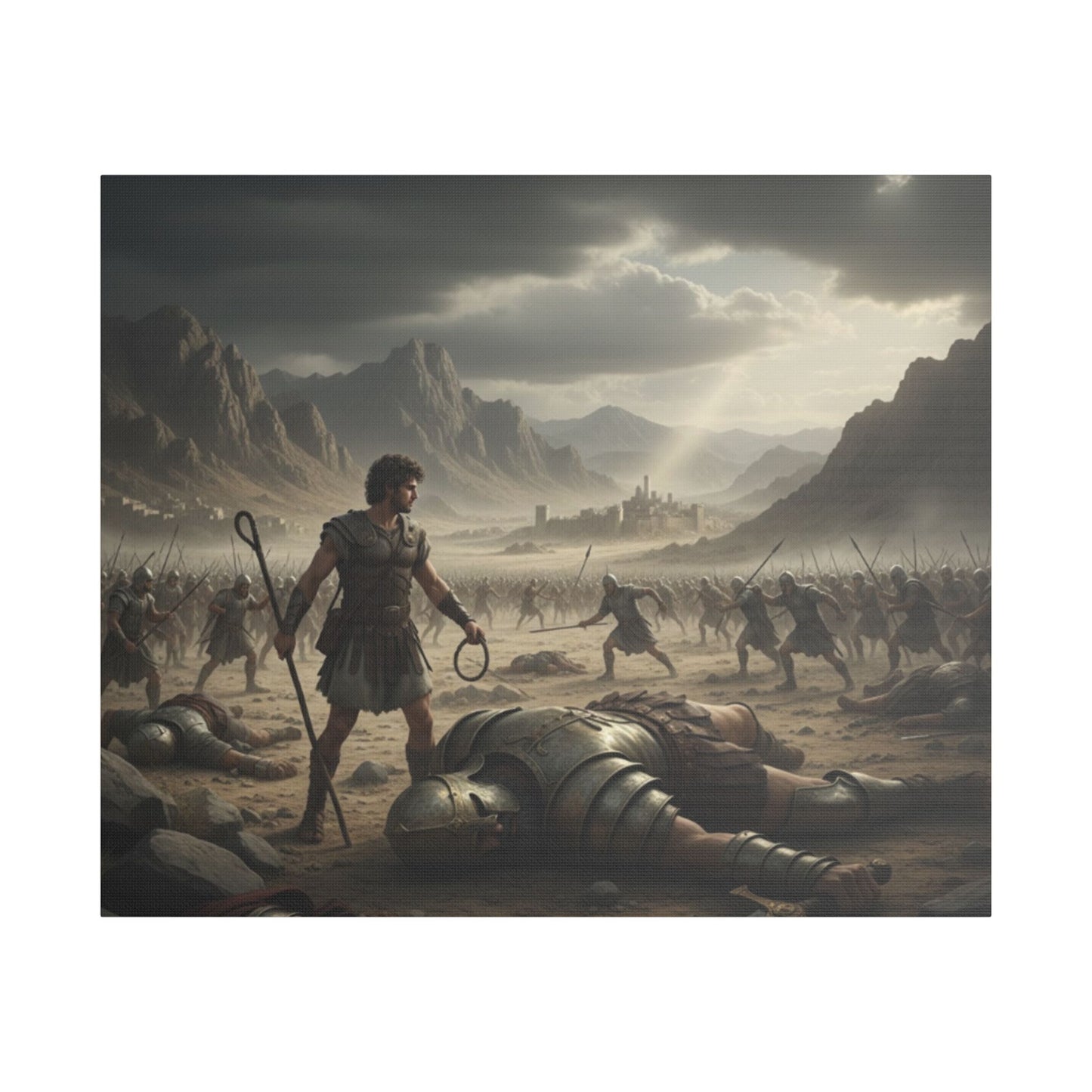 David and Goliath Canvas