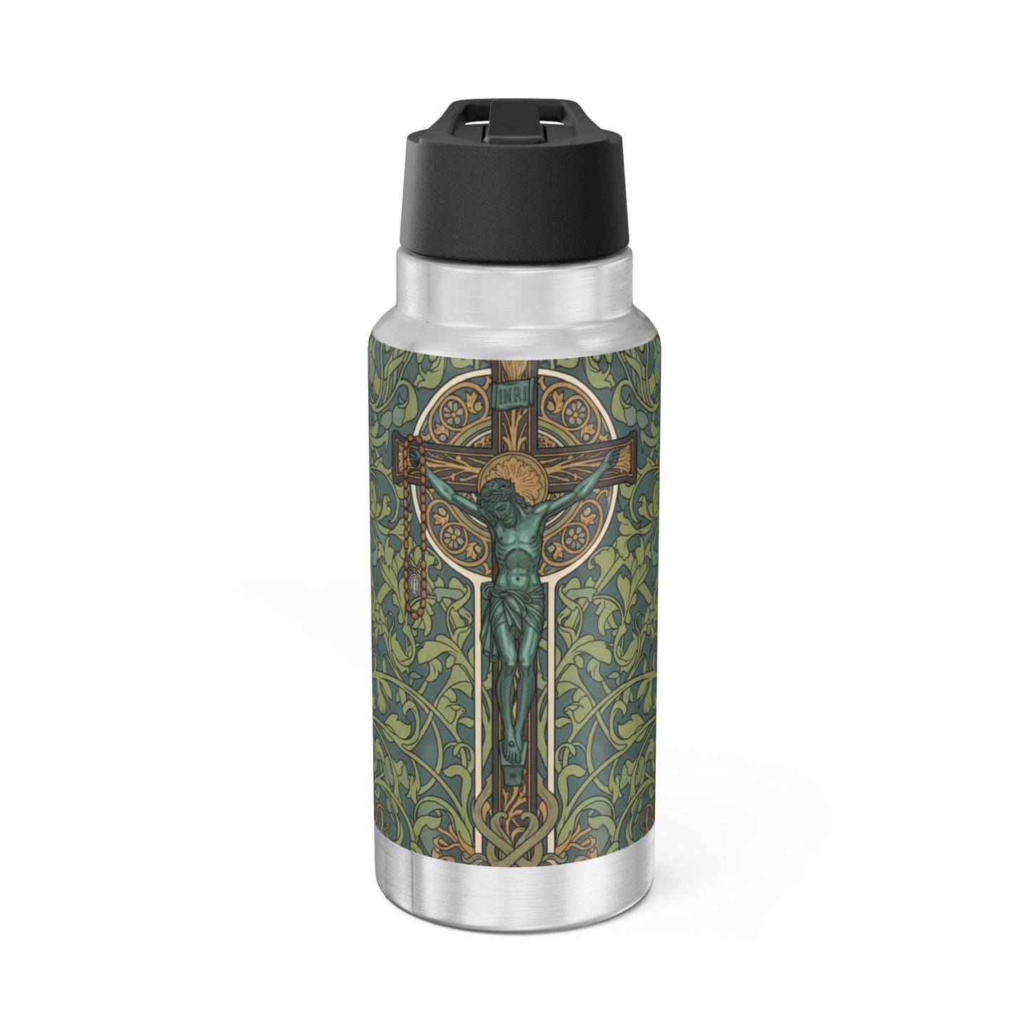 Eternal Waves Crucifix Water Bottle 32oz