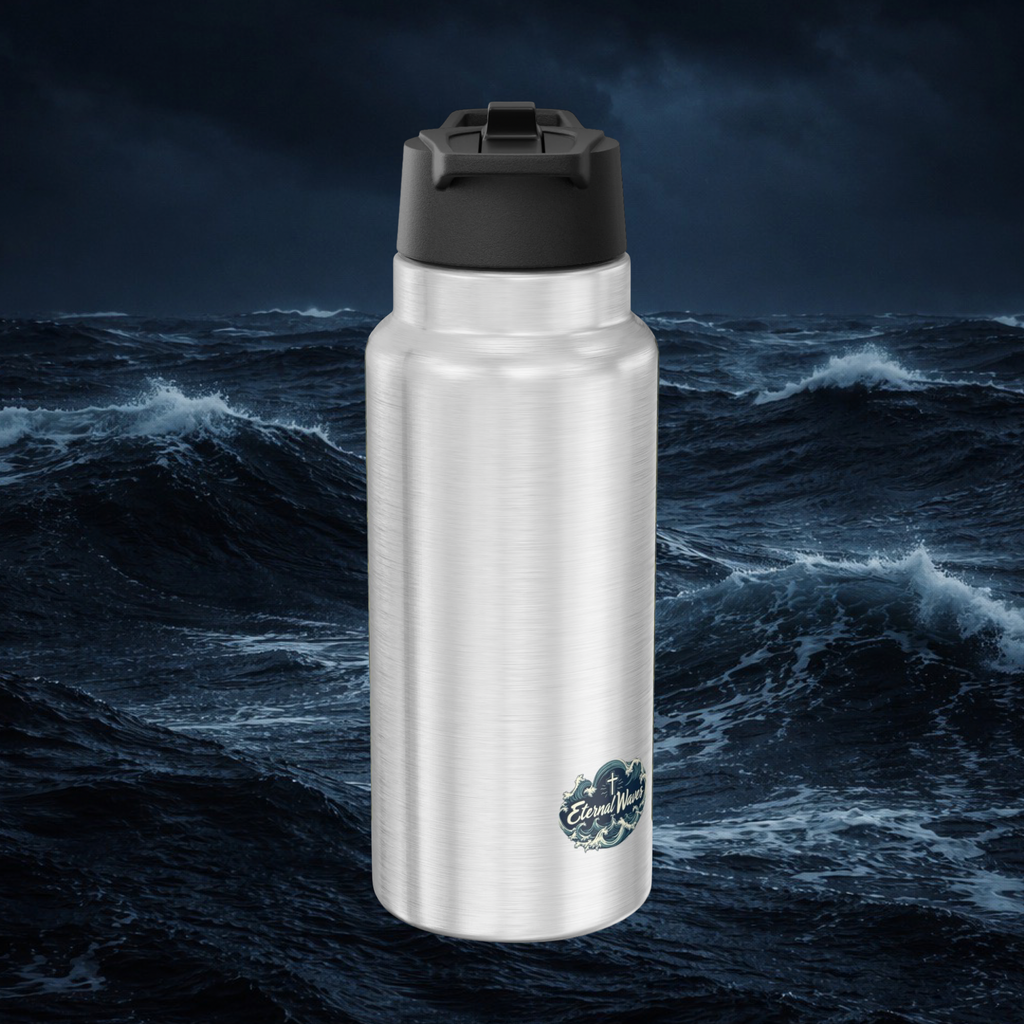 Eternal Waves Crucifix Water Bottle 32oz